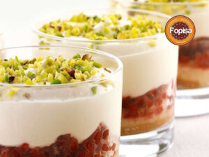 Coppa Mascarpone e Lamponi Pistacchio und Himbeer